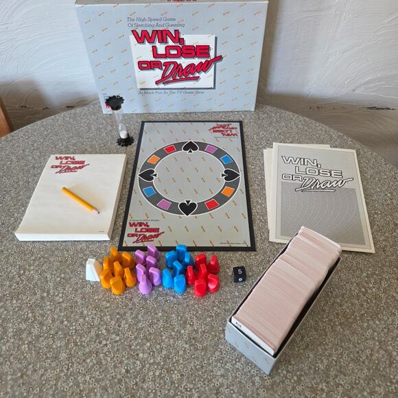 Win Lose Or Draw vintage 1987 board game comes with all pieces by Milton Bradley - Picture 1 of 7